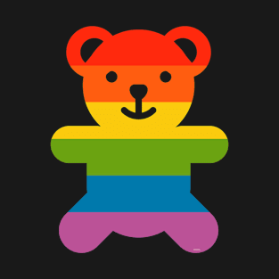 Rainbow Pride Flag Bear Gay T-Shirt