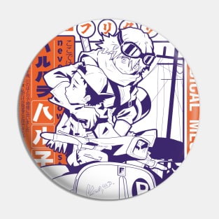 FLCL Haruko purple Pin