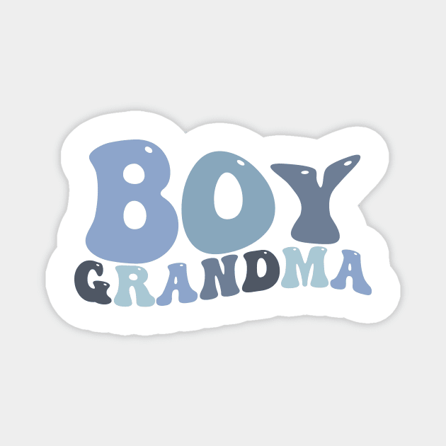 Grandma and Me Boy Grandson Cute Matching Magnet by blueyellow