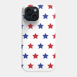 Blue Red Stars Phone Case