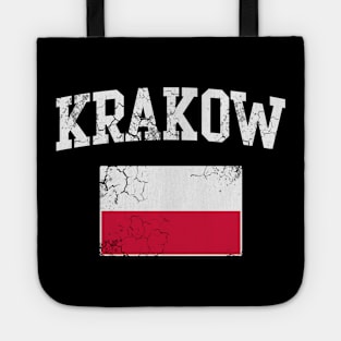 Krakow Poland Flag Polish Polska Polski Tote