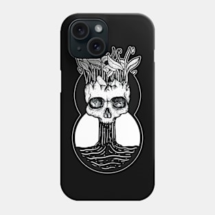 waterfall skull Phone Case