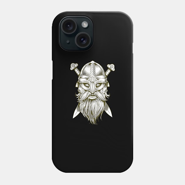 Viking Warrior II Phone Case by BearCaveDesigns