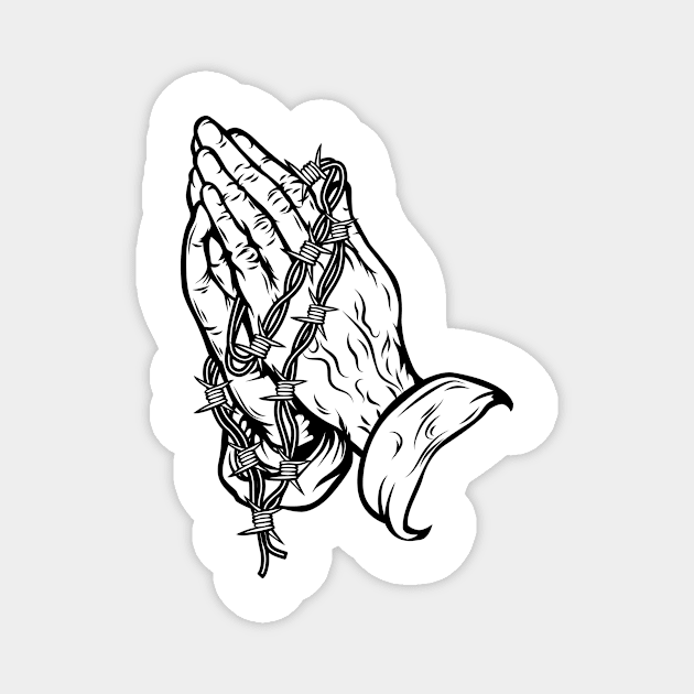 Praying Hand Magnet by otastd