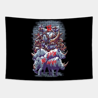 rhino rat Tapestry