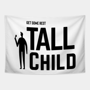 Tall Child (Black Logo) Tapestry