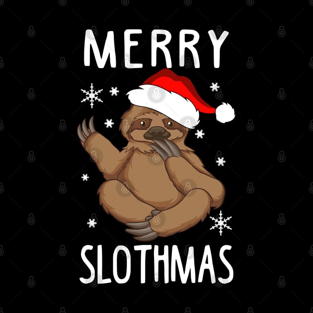 Merry Slothmas Funny Christmas Sweatshirt by KsuAnn