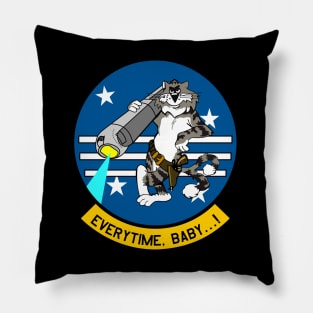 F-14 Tomcat -Everytime, Baby...! - Clean Style Pillow