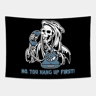 You Hang Up Ghostface Horror Fan Tapestry