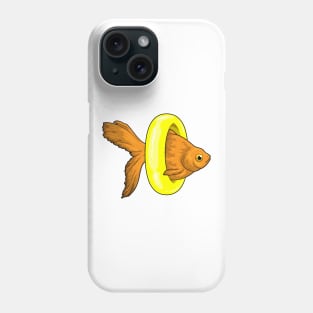 Goldfish Swimming Lifebuoy Phone Case