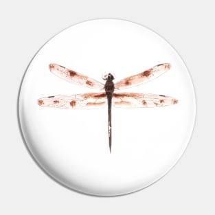 brown dragonfly watercolor Pin