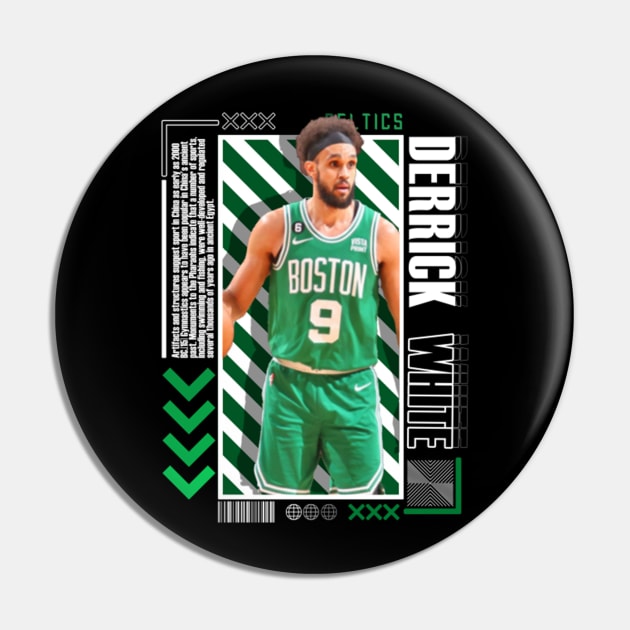 Derrick White Paper Poster Version 10 Pin by art.Hamdan