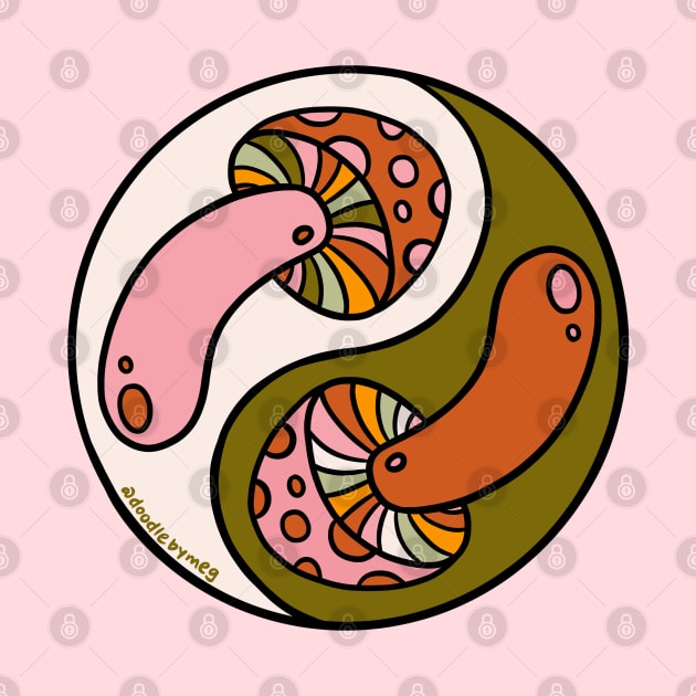 Mushroom Yinyang by Doodle by Meg