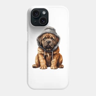 Winter Mastiff Dog Phone Case