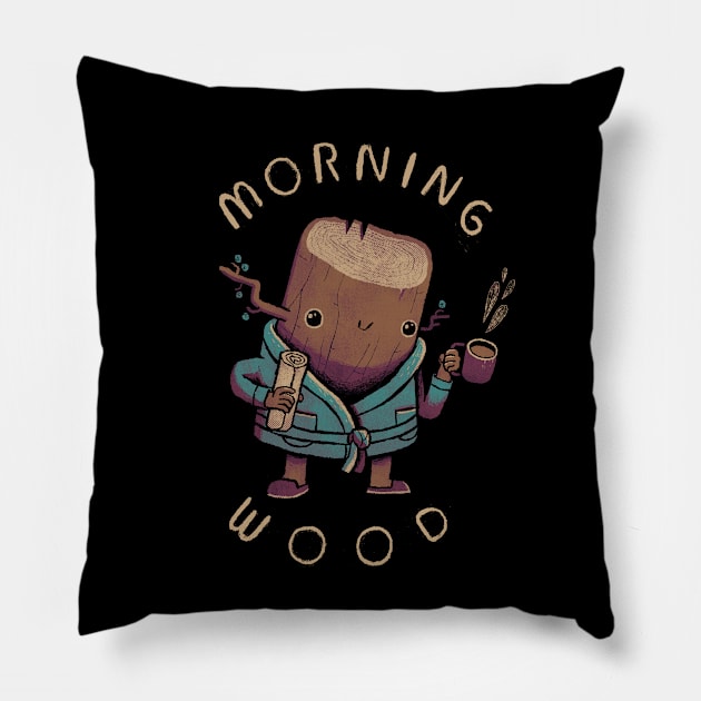 morning wood Pillow by Louisros