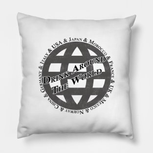 Drink Around the World Pillow