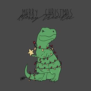 T-rex Christmas T-Shirt