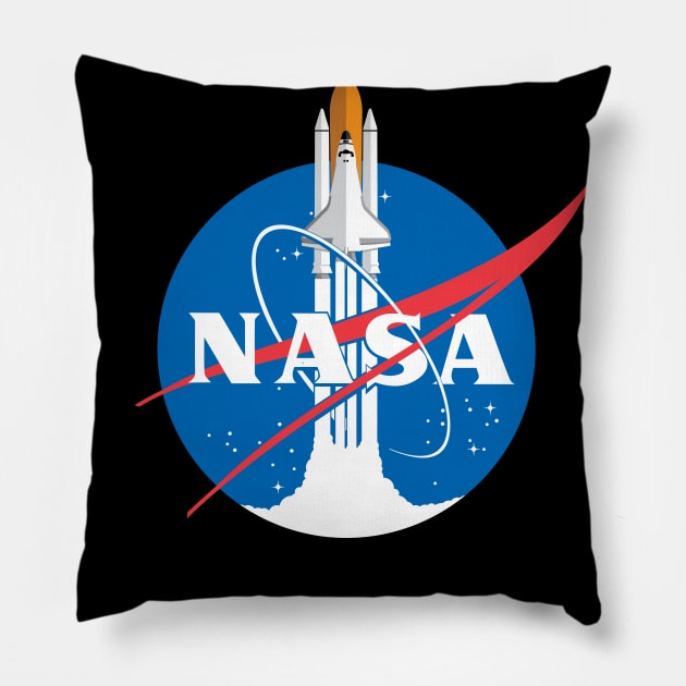 Nasa Space Shuttle Pillow by Bomdesignz