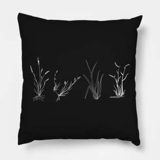 Copy of Grasses of the shortgrass steppe – white Pillow