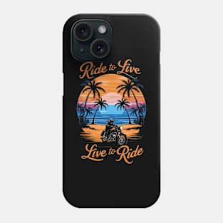 Ride to Live, Live to Ride | Bike Lover gifts Phone Case