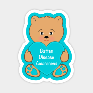 Batten Disease Awareness Teddy Bear Magnet