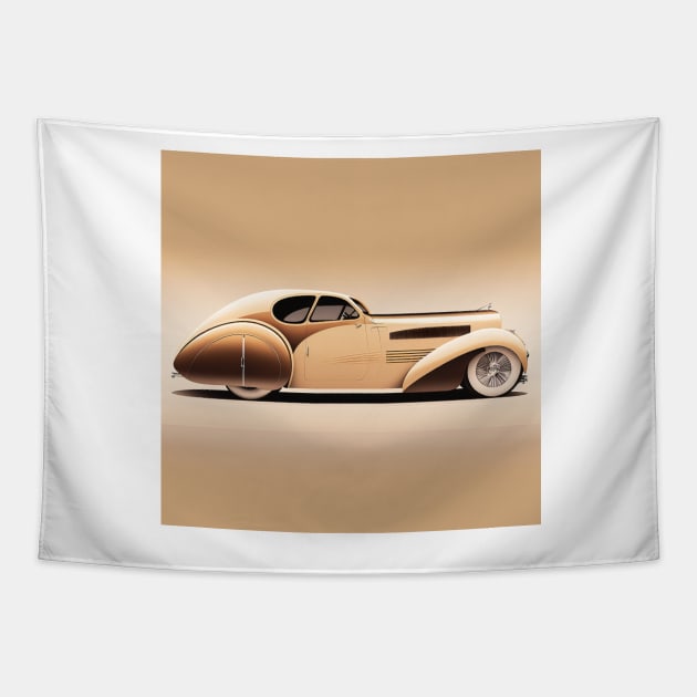 Art Deco Style Cars Tapestry by TheArtfulAI