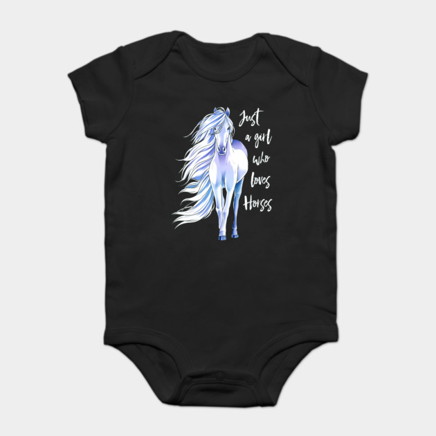 Just A Girl Who Loves Horses Shirt Horse Riding Equestrian Horse