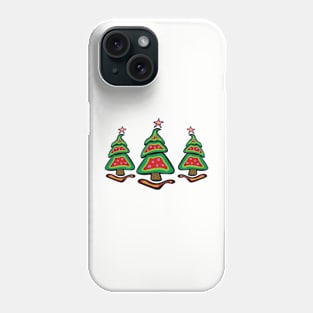 Three Merry Trees Christmas Mino Makosekisikaw Holiday Indigenous Ojibwe WAWEZHI CANADA Phone Case