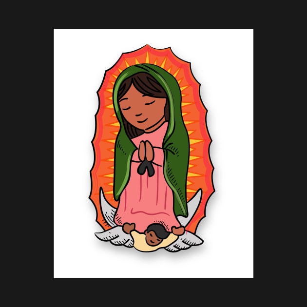 Virgin Mary of Guadalupe Illustration by bernardojbp