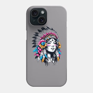 Native flower queen Phone Case