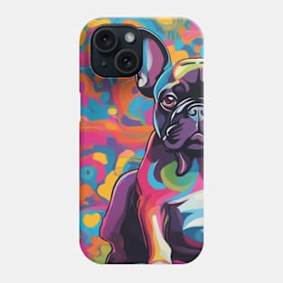 Fresh Frenchie, psychedelic French bulldog Phone Case