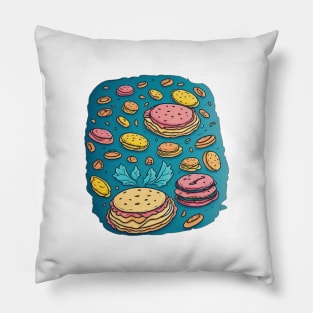 Dorayaki Kawaii Japan Yummy Vintage Since Foodie Pillow