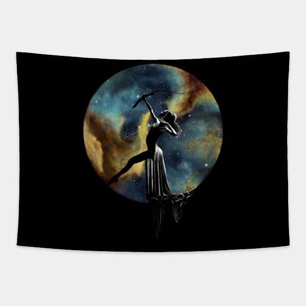 Nebula Goddess Tapestry by Edaleina