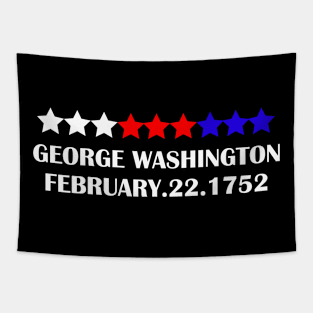 Washington Birthday Design Tapestry