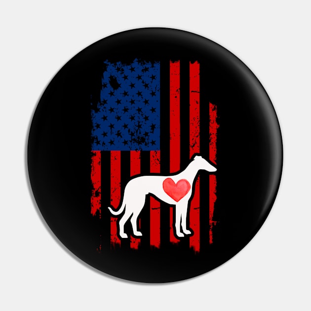 Whippets Merica Usa American Flag Pin by DollochanAndrewss