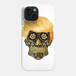 Trump Golden Sugar Skull Phone Case