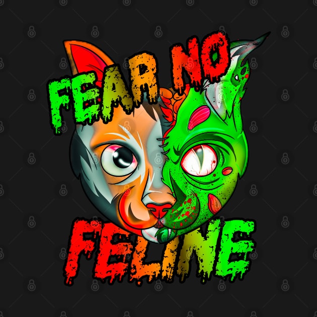 Fear No Feline Zombie by Trendy Black Sheep