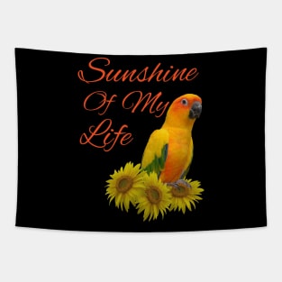 Sun Conure Parrot Sunshine Sunflower Tapestry