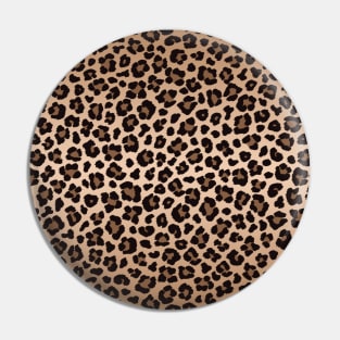 Feline Skin Spots Lover Gift Cheetah Leopard Black and Brown Pin