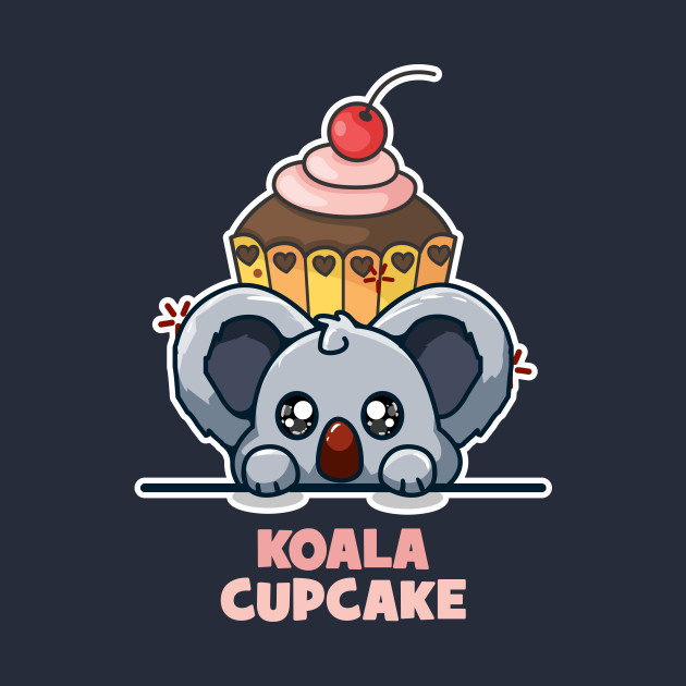 Cute koala and cupcake by Crazy Collective