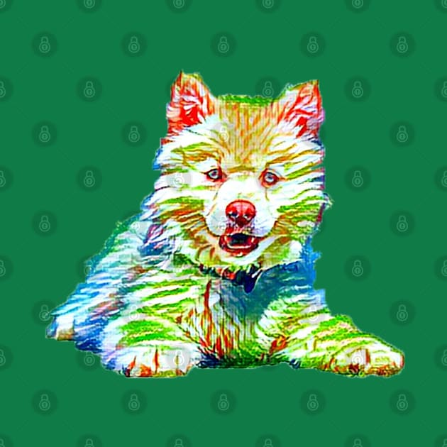 Colorful Artistic Dog by Sanzida Design