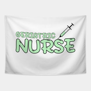 Geriatric Nurse Green Tapestry