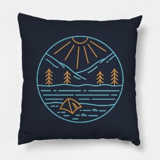 camping alone Pillow