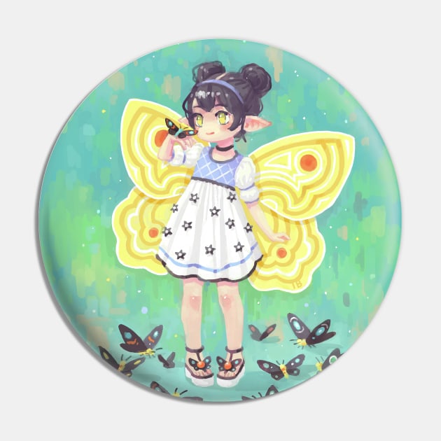 Butterfly Girl Pin by Freeminds