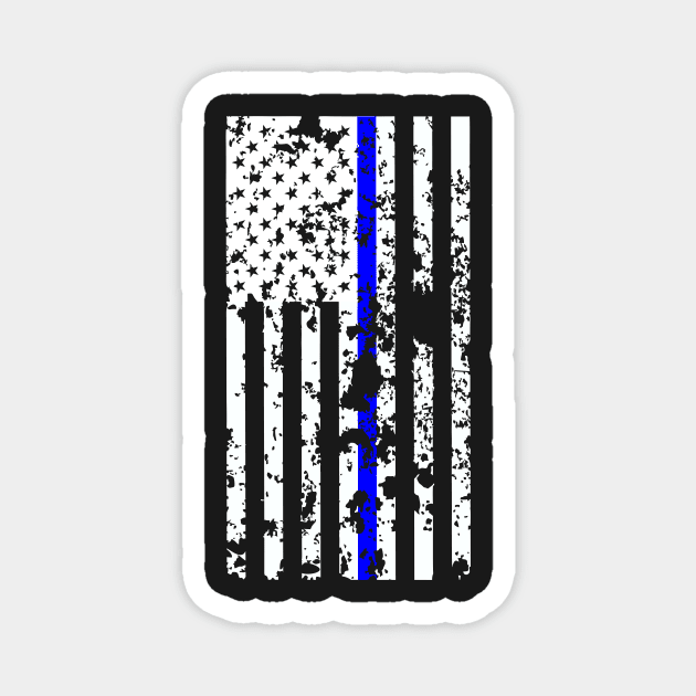 thin blue line (all products) Magnet by B0red