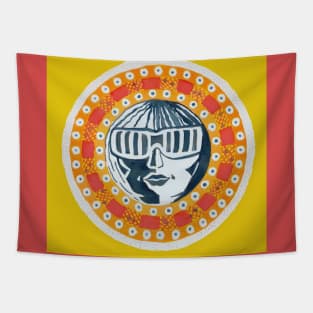 Mandala - Girl With Glasses Tapestry