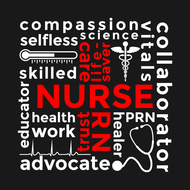 Nurse Word Art by designedbygeeks