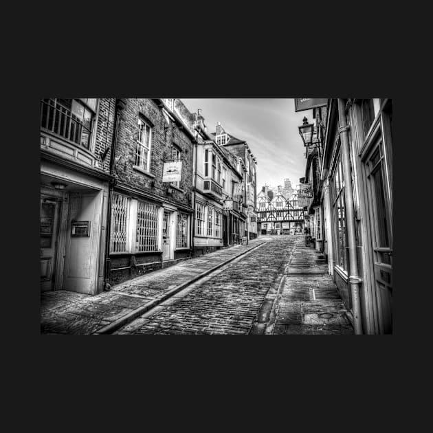 Castle Hill, Lincoln City, England, Black And White by tommysphotos