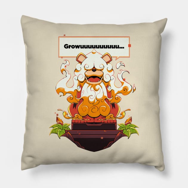 Growuuuuuuuu Pillow by Kabuto_Store