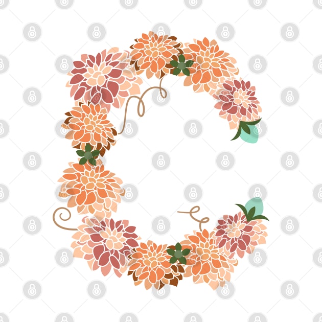 Letter C Floral by CTstudio